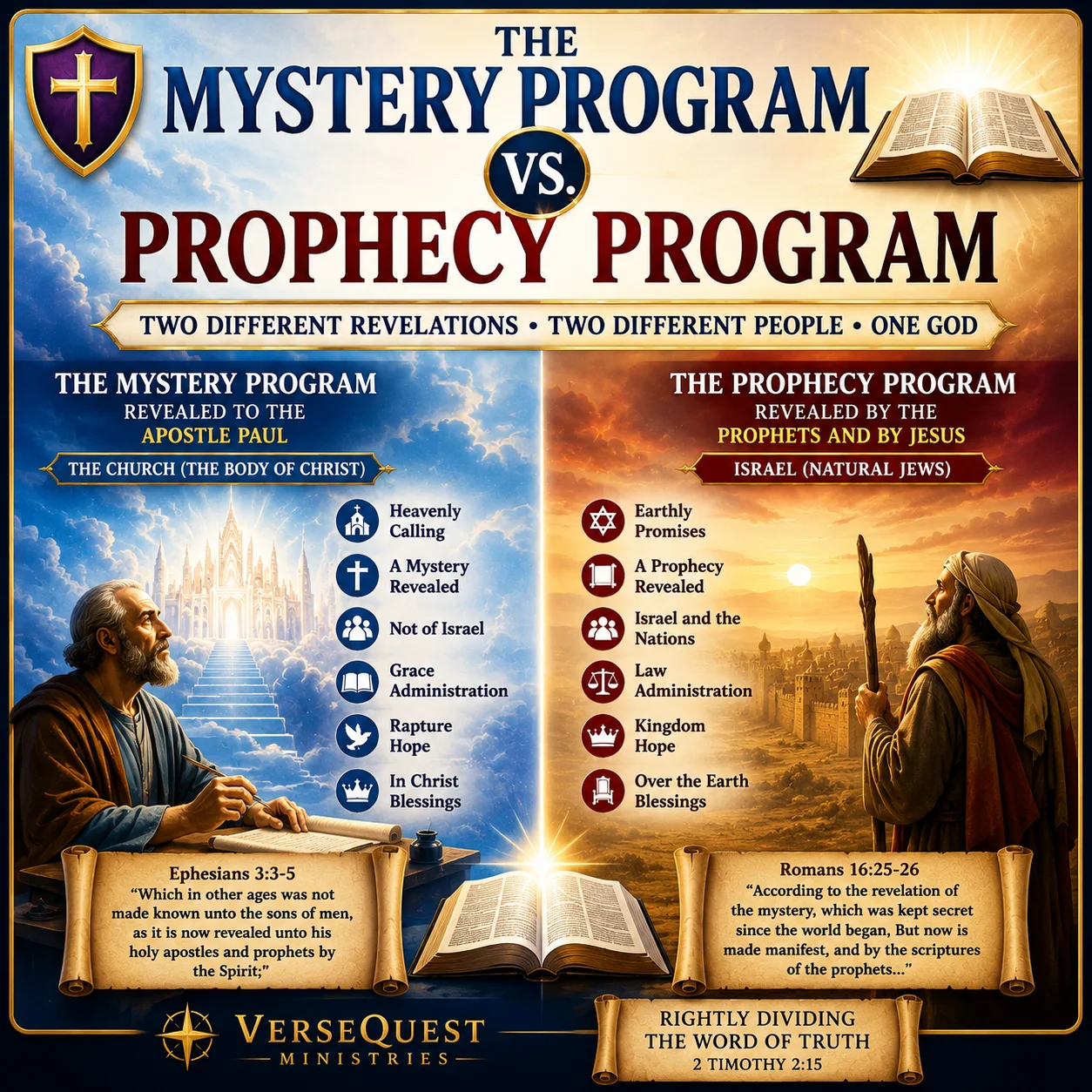 The Mystery Program vs. Prophecy Program Chart — KJV Rightly Divided