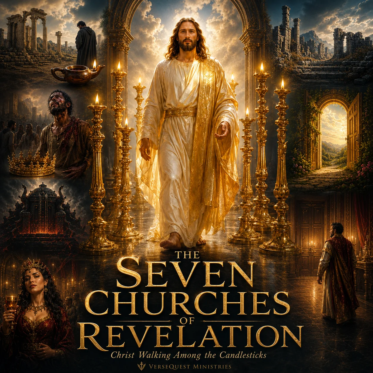 The Seven Churches of Revelation Chart Collection – Christ Walking Among the Candlesticks