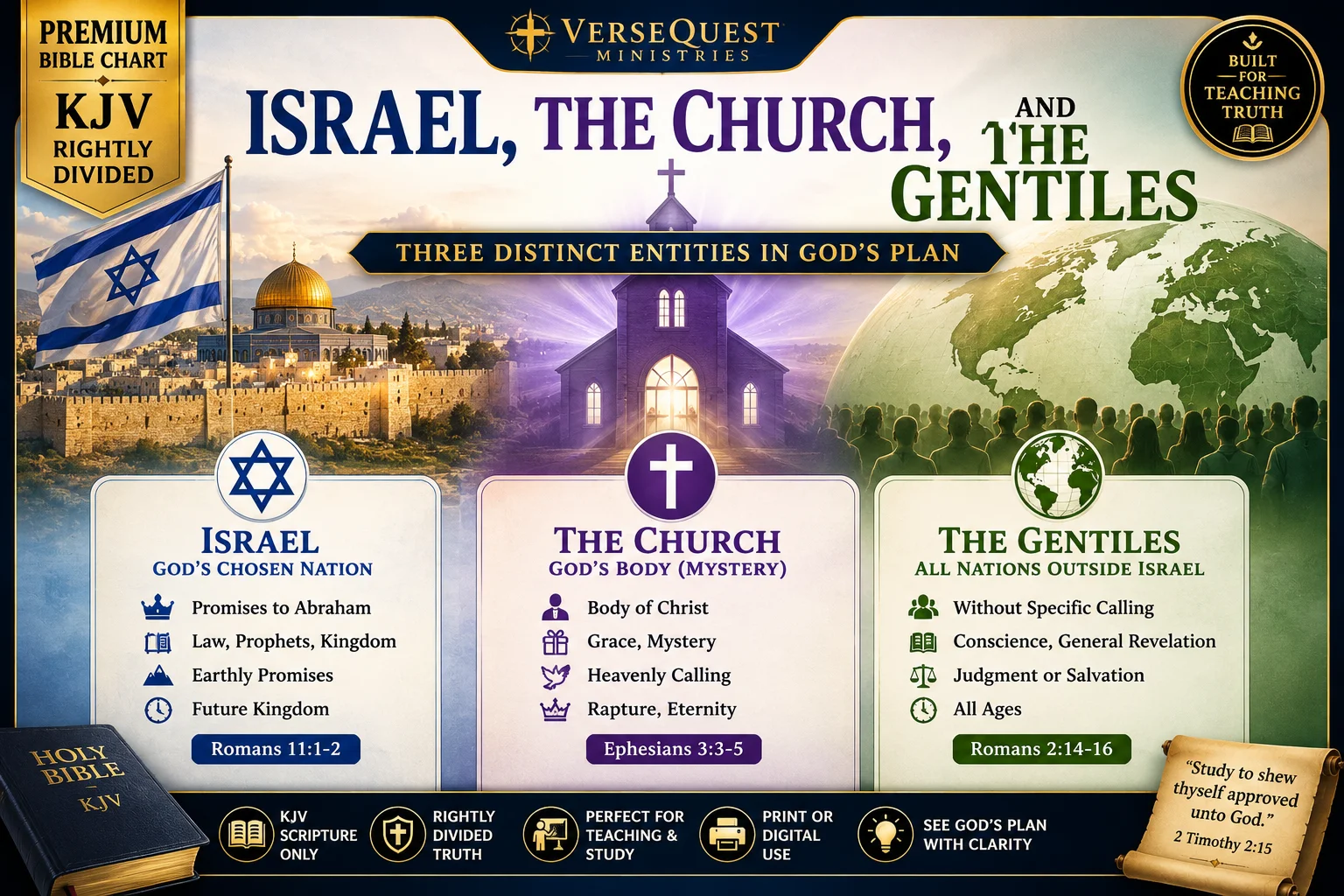 Israel, the Church, and the Gentiles Chart — KJV Rightly Divided