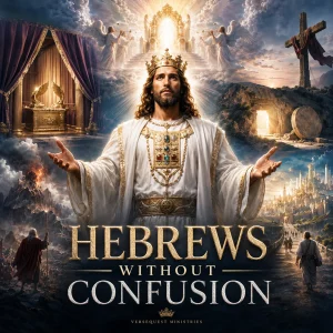Hebrews Without Confusion 833-page KJV commentary book cover by Paul Tackett and VerseQuest Ministries.