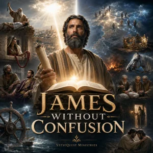 James Without Confusion 942-page KJV Bible commentary covering faith, works, law, healing, Israel, and right division.