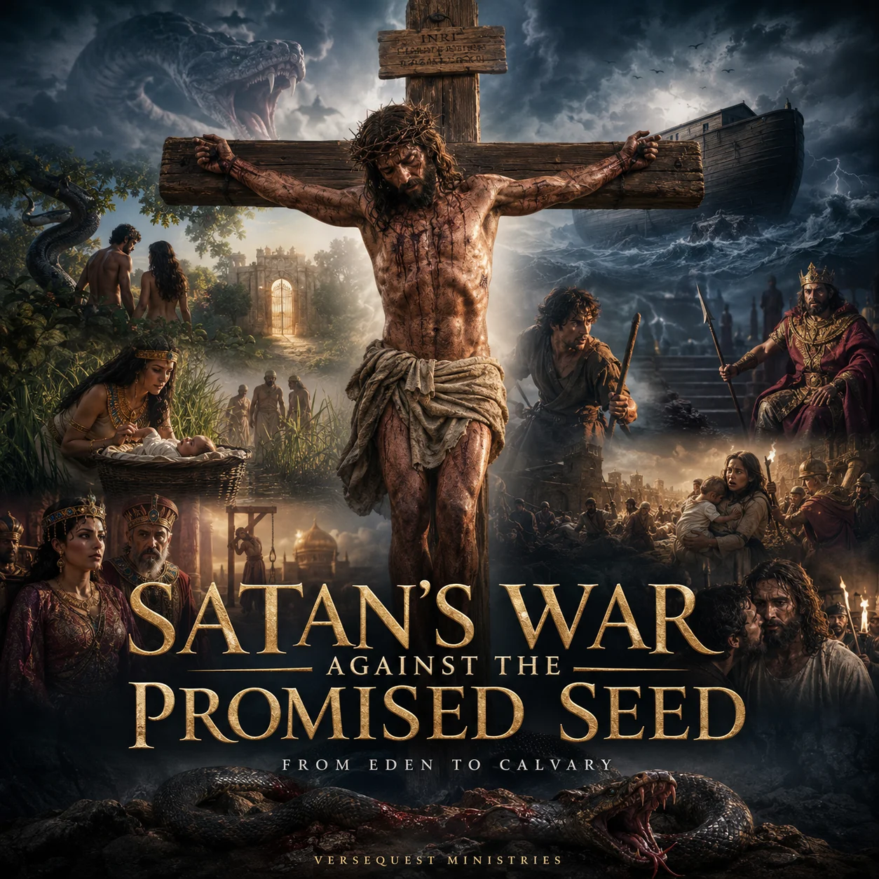 Satan’s War Against the Promised Seed — 50-Study, 369-Page KJV PDF Book