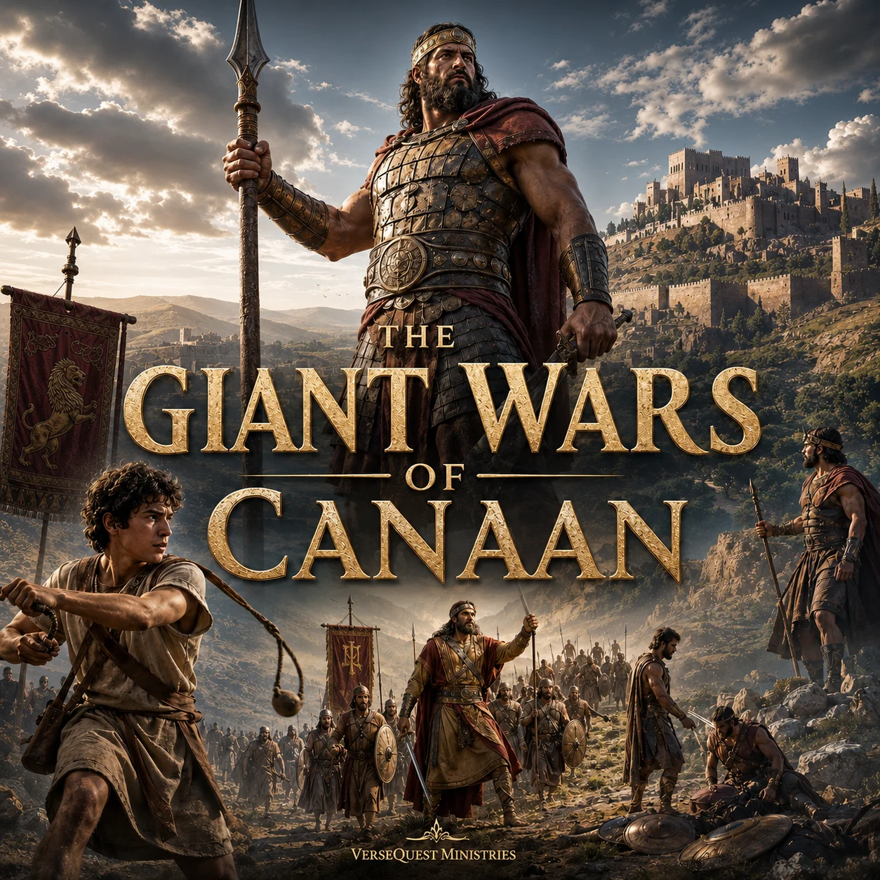 The Giant Wars of Canaan — 50-Study KJV Bible Book PDF | 381 Pages
