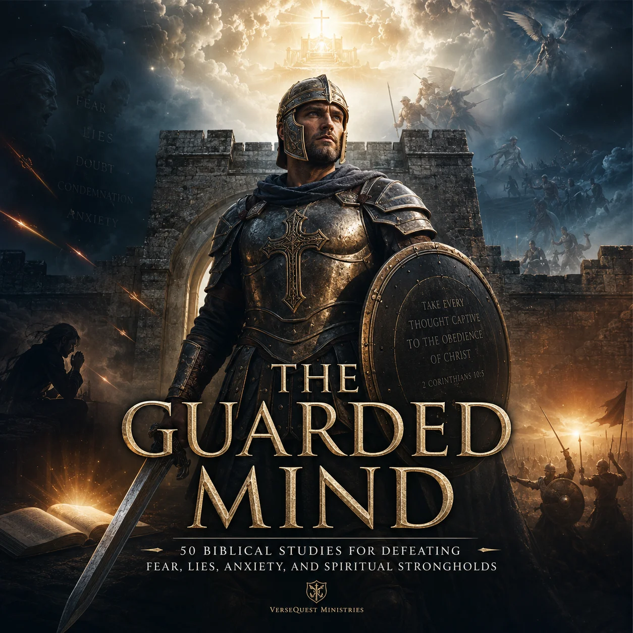 The Guarded Mind – 50 KJV Biblical Studies on Fear, Anxiety, Lies, and Spiritual Strongholds