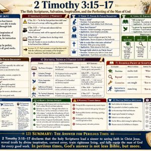 All Scripture is profitable Bible chart showing doctrine, reproof, correction, instruction in righteousness, and equipping the man of God.