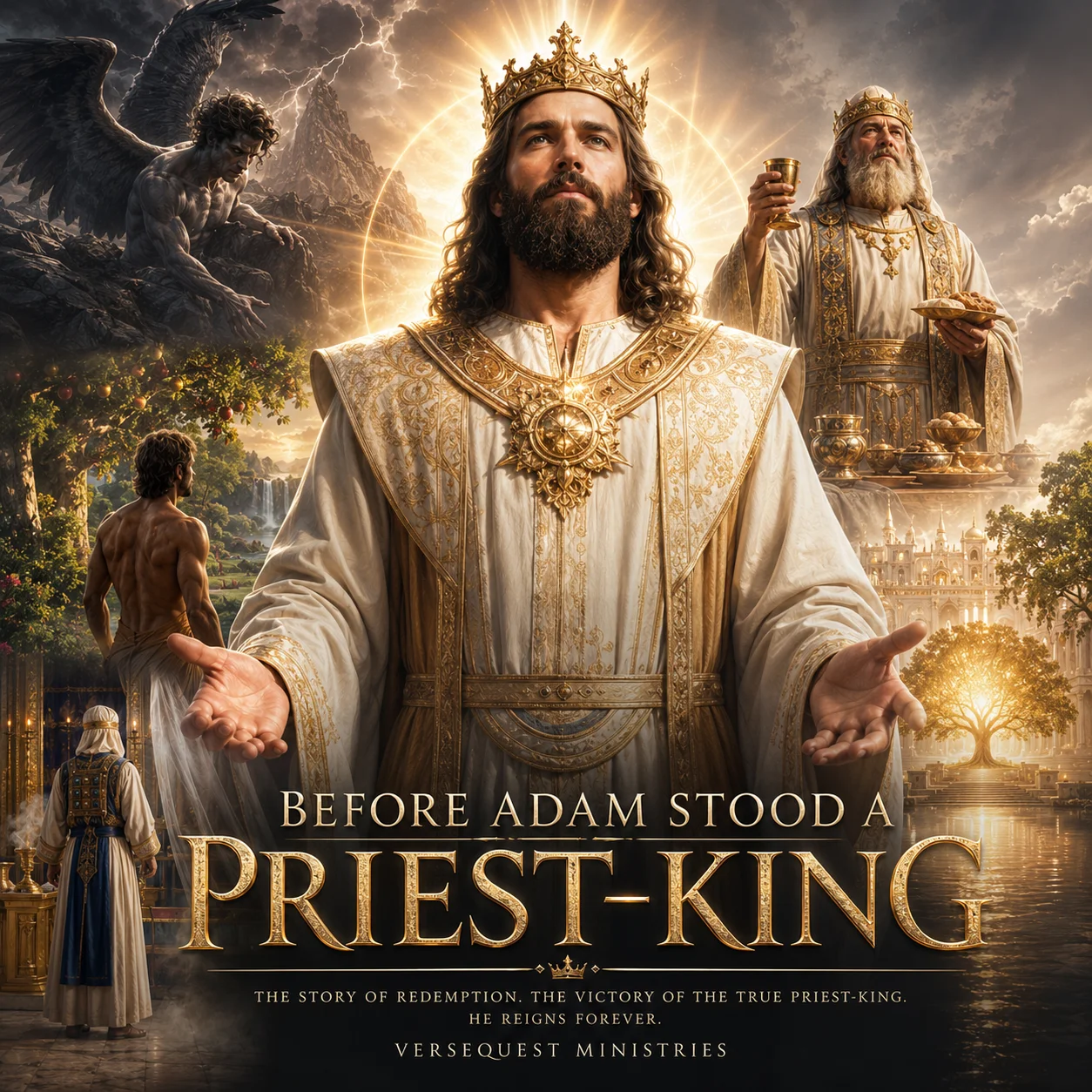 Before Adam Stood a Priest-King: The Fallen Cherub, the Lost Dominion, Melchizedek’s Order, and the Final Reign of Jesus Christ