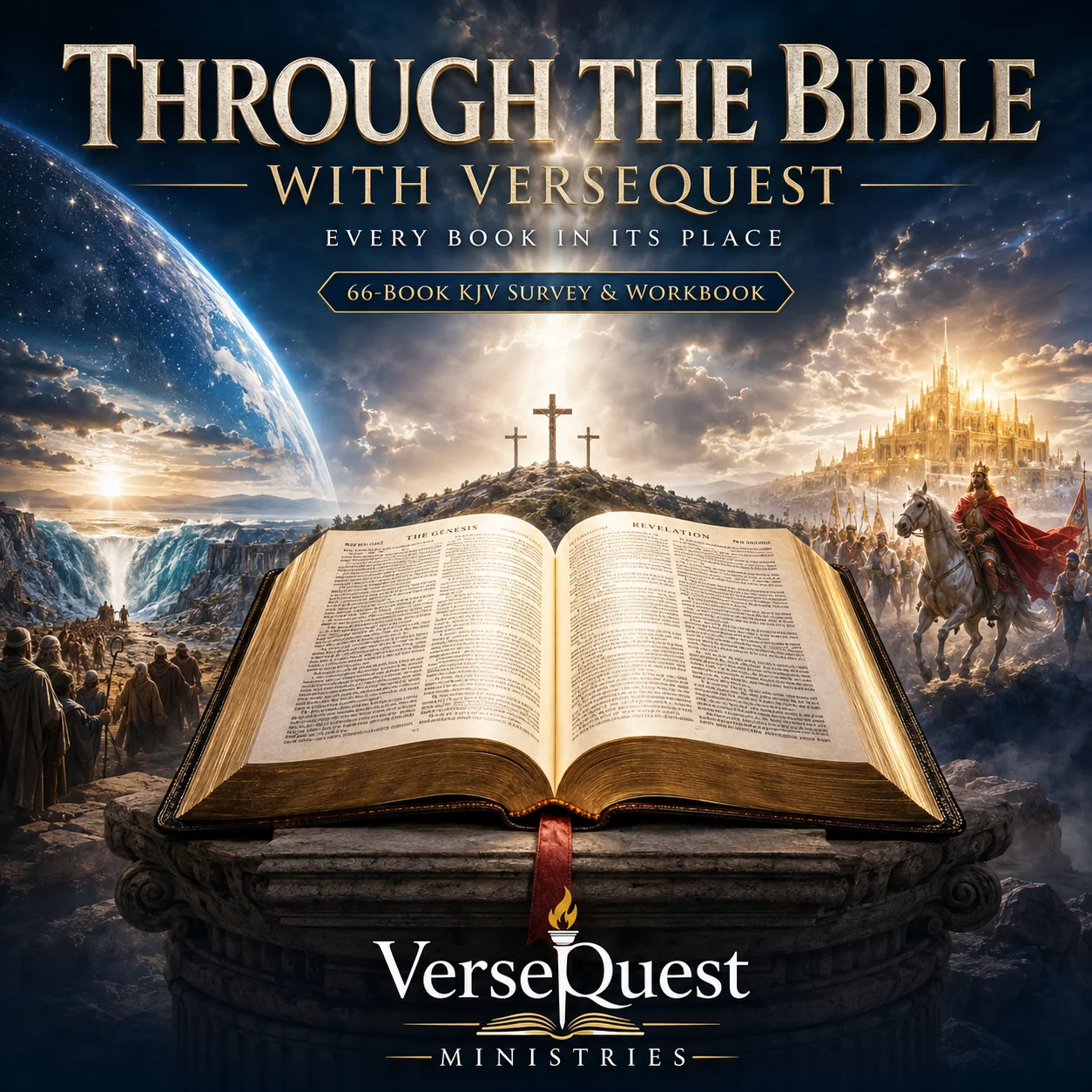 Through the Bible with VerseQuest: Every Book in Its Place — A 66-Book KJV Survey and Rightly Divided Workbook