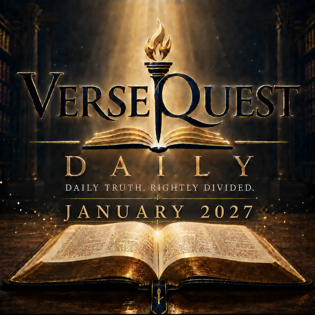 VerseQuest Daily — January 2027: The Bible in the Believer’s Hands