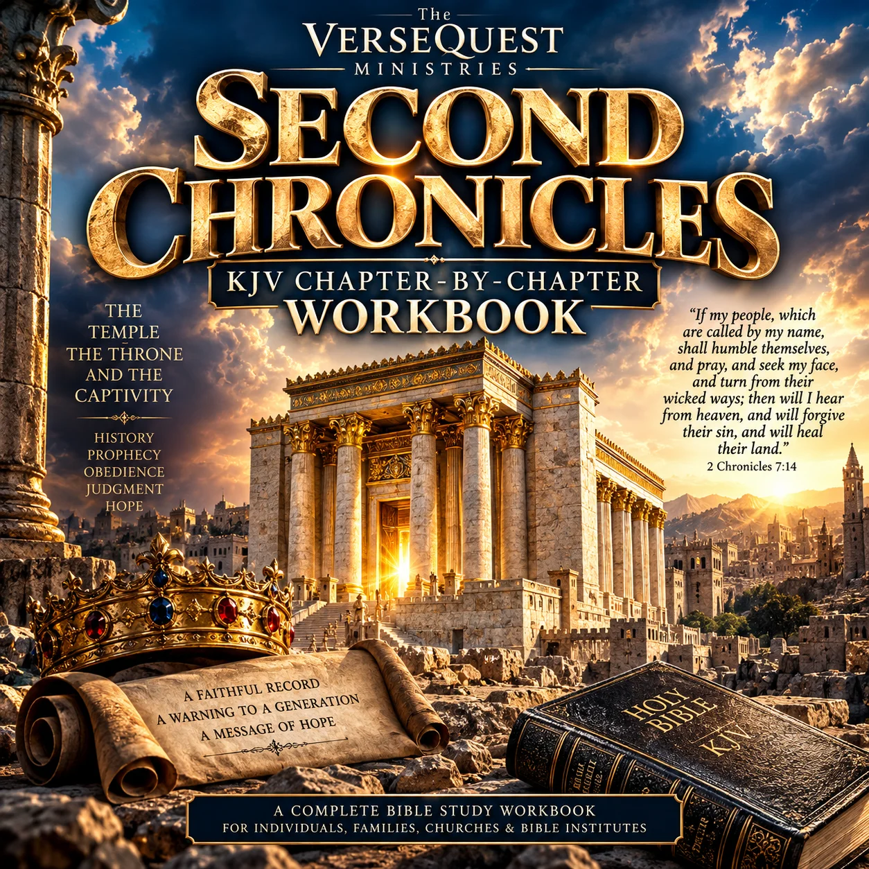 2 Chronicles KJV Chapter-by-Chapter Workbook