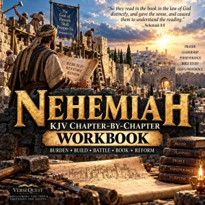 Nehemiah KJV Chapter-by-Chapter Workbook digital Bible study cover.