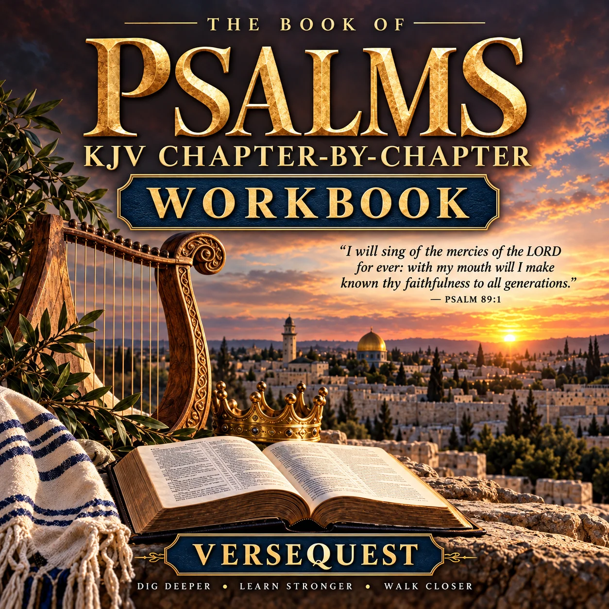 The Book of Psalms KJV Chapter-by-Chapter Workbook