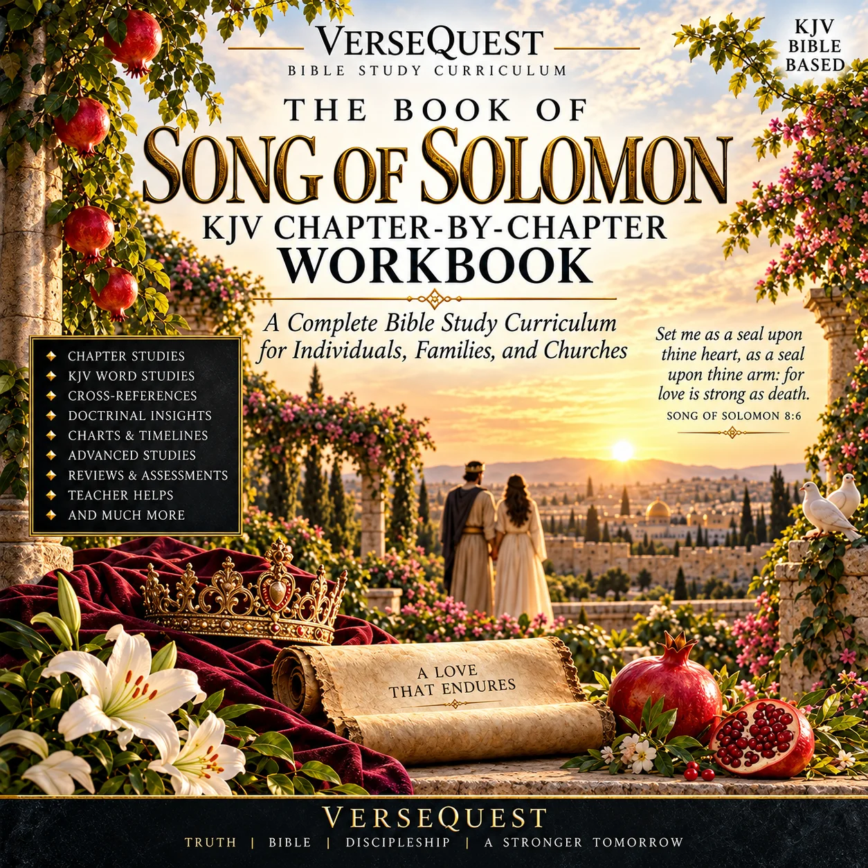 The Book of Song of Solomon KJV Chapter-by-Chapter Workbook