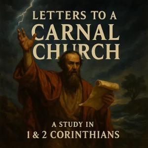 A dramatic Baroque-style painting symbolizing Paul’s letters to Corinth, with imagery of spiritual warfare, divine authority, and apostolic correction.