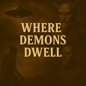 Sepia-toned series title graphic for "Where Demons Dwell"—a 9-part exposé on demons, doctrine, deliverance, and spiritual warfare.
