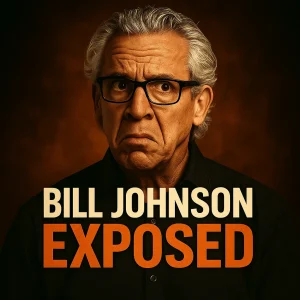 Bill Johnson looking surprised and exposed, symbolizing doctrinal error revealed in the VerseQuest series on Bethel Church and false charismatic teachings.