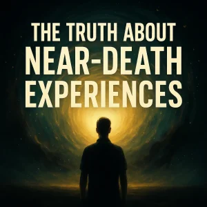 Square movie-poster image for The Truth About Near-Death Experiences series, exposing spiritual deception and pointing to the gospel of Jesus Christ.
