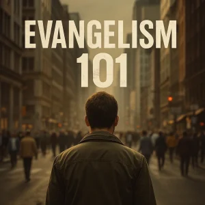 A man walks into the city to preach the gospel—Evangelism 101 equips believers to witness boldly, preach truth, and reach souls for Christ.