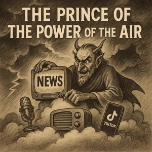 The Prince of the Power of the Air series cover — exposing Satan’s influence through media and the everlasting Gospel truth.