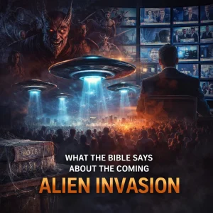Alien disclosure deception contrasted with Bible truth, showing demonic forces, UFO narrative, and ignored Scripture revealing end-time strong delusion.