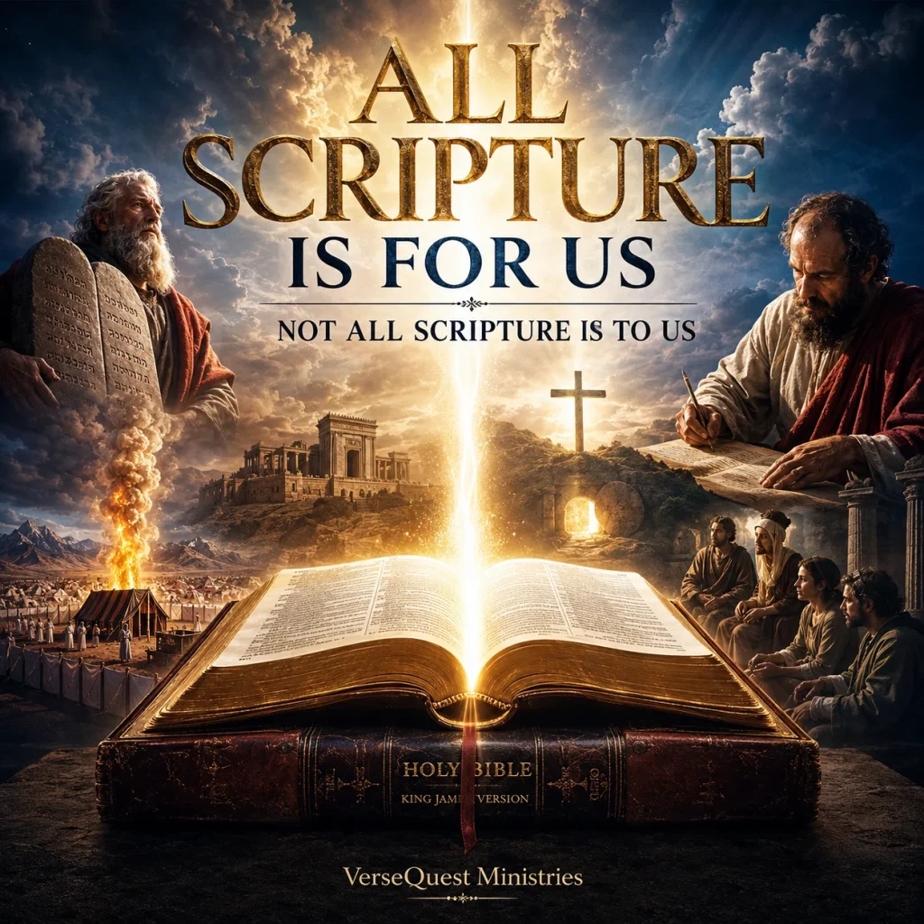 All Scripture Is for Us, Not All Scripture Is to Us – How Every Page Remains Profitable