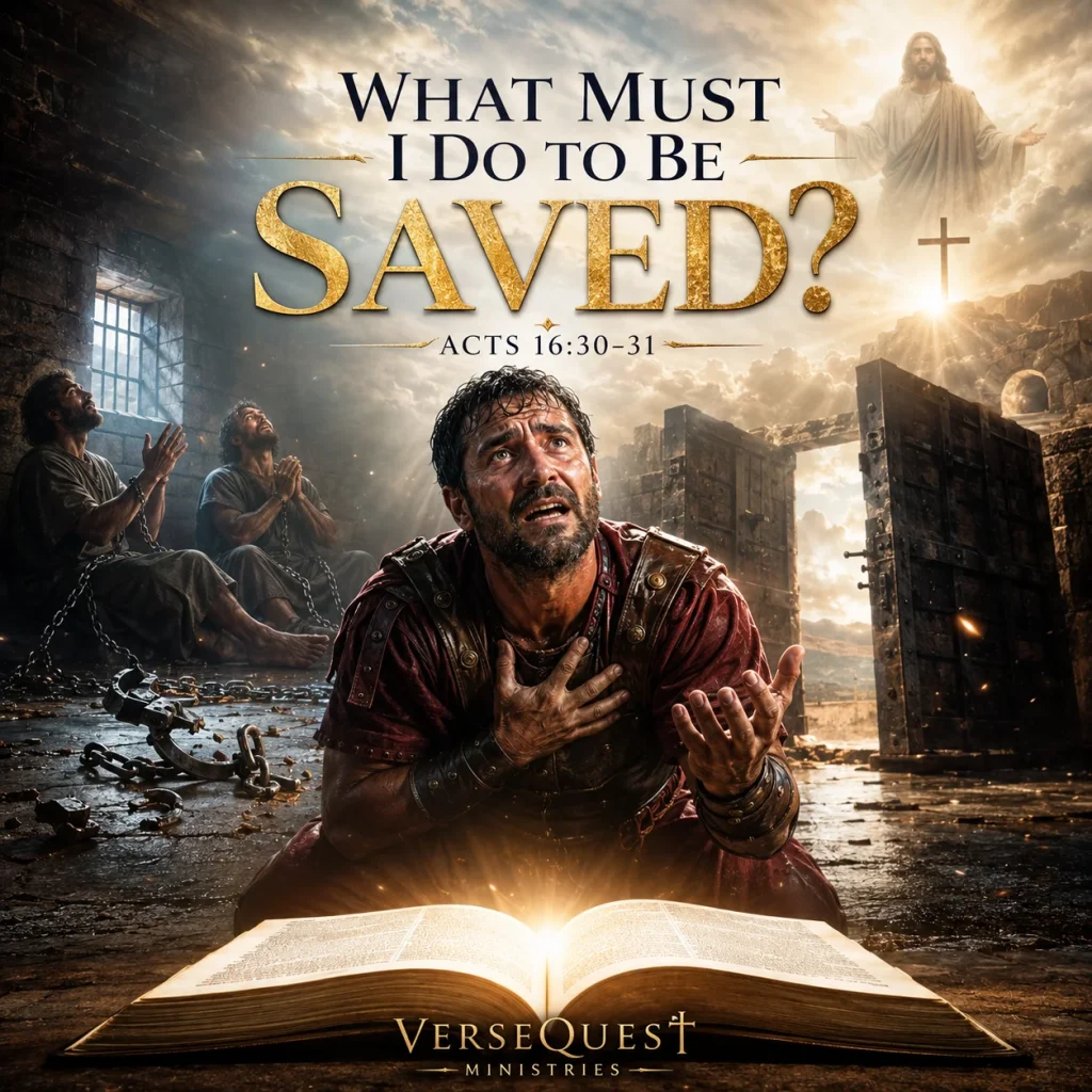 What Must I Do to Be Saved? – One Question, One Answer, One Saviour