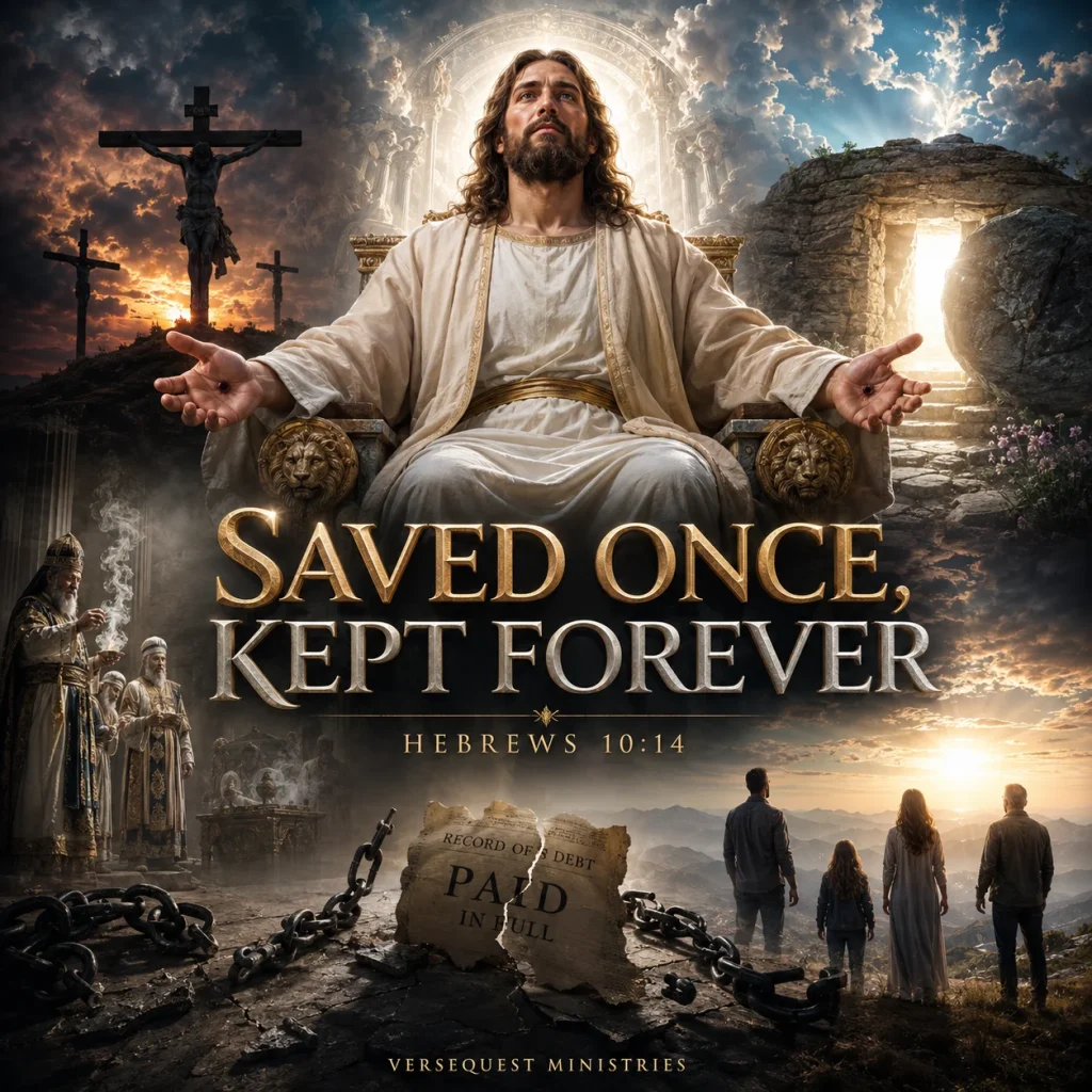 Saved Once, Kept Forever – Hebrews 10:14 Sermon Outline